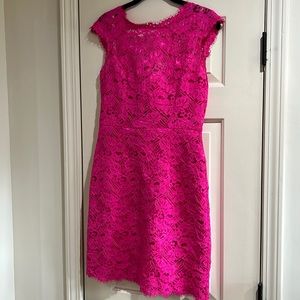 Shoshana Pink Lace Dress